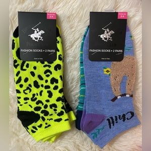 Beverly Hills Polo Club Fashion Socks- Fits Sizes 5-9